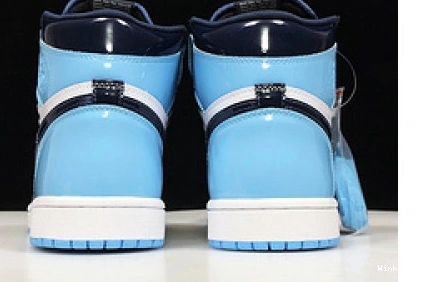 CD0461-401 LEATHER JORDAN BLUE CHILL UNC PATENT AIR 1 0807